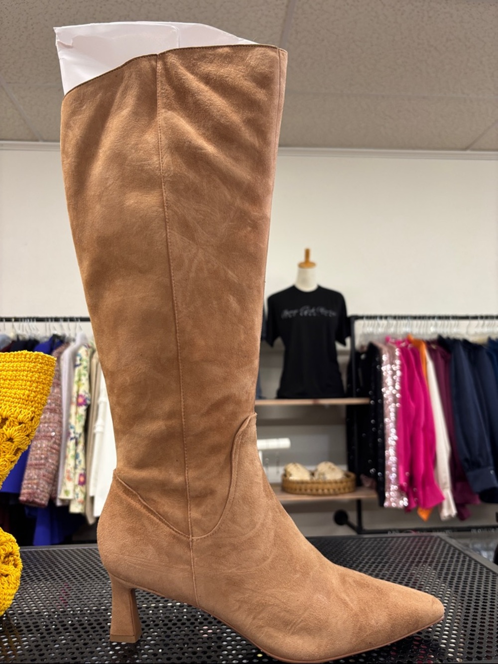 Naturalizer Tan Suede Over-the-Knee Boot